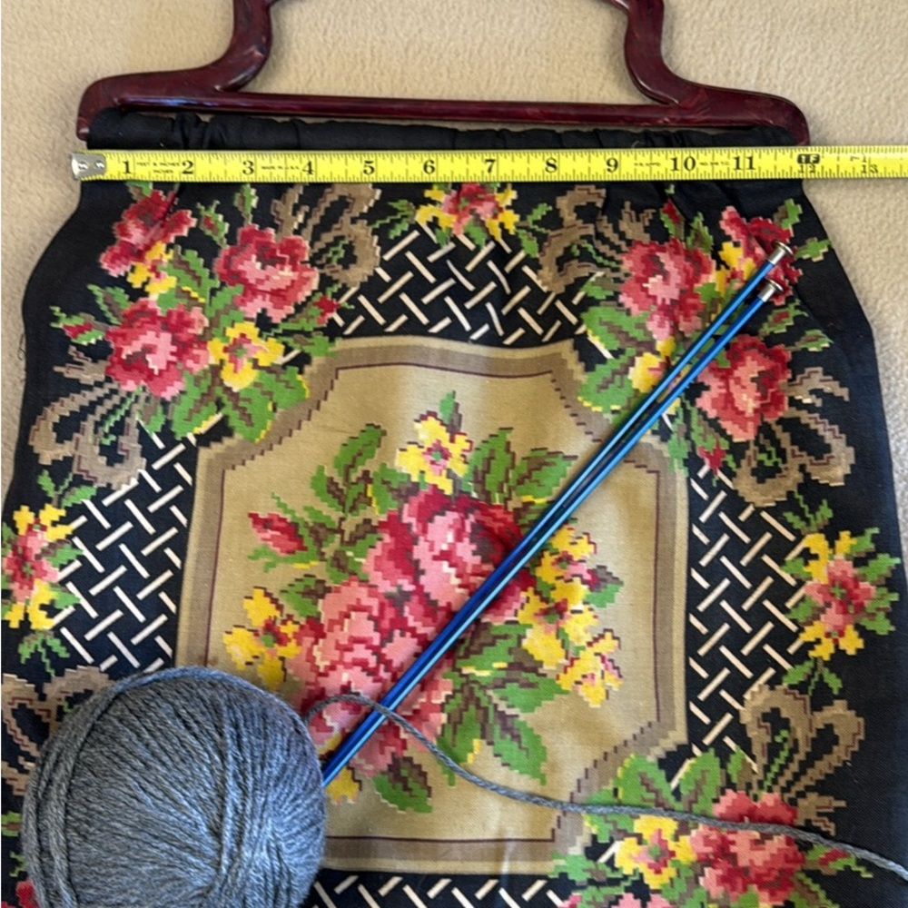 Vintage knitting bag